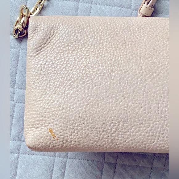 TORY BURCH Foldover Crossbody Bag | Light oak with gold tone hardware - Picture 8 of 10